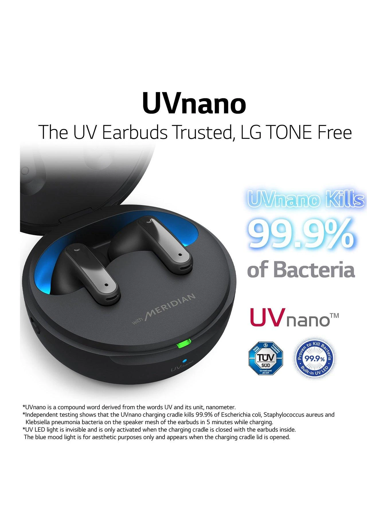 LG TONE Free UFP9 Plug And Wireless True Wireless Bluetooth UVnano Earbuds - Image 2