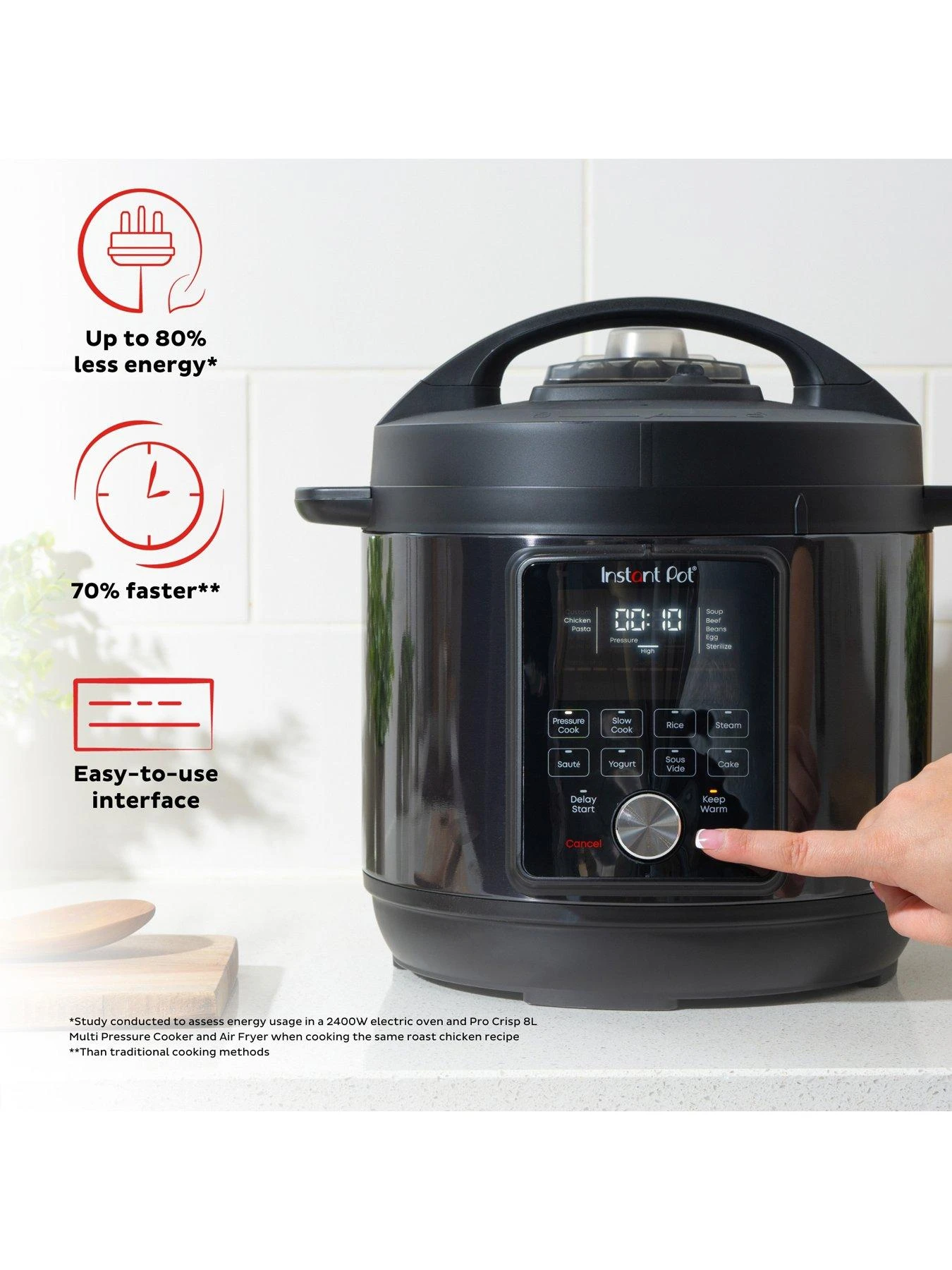 Instant Pot Duo Plus 6, 9-in-1 Whisper Quiet Electric Pressure Cooker - Image 4