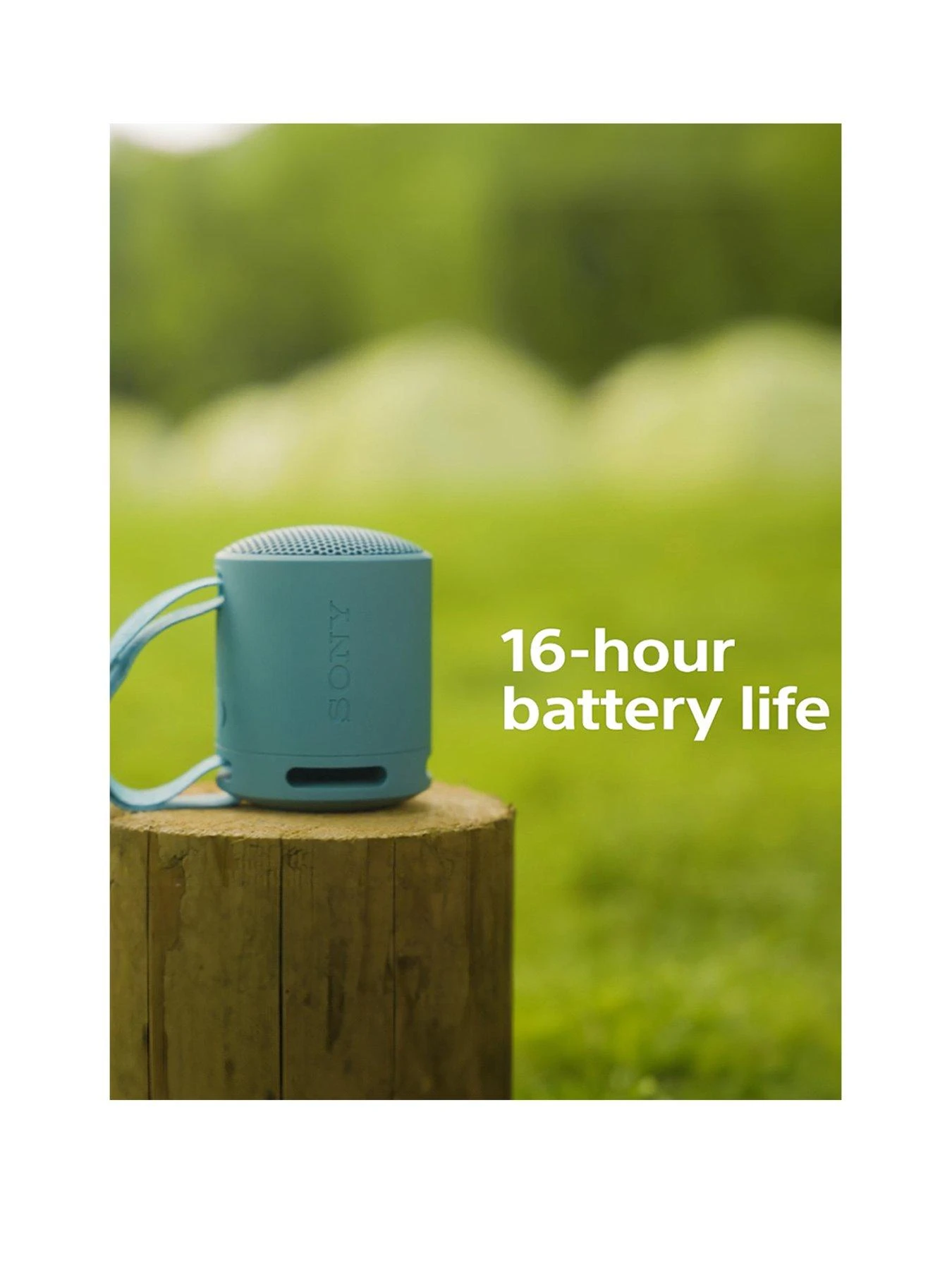 Sony SRS-XB100 - Wireless Bluetooth Portable Speaker, Durable IP67 Waterproof & Dustproof, 16 Hour Battery, Eco, Outdoor And Travel In Black - Image 3