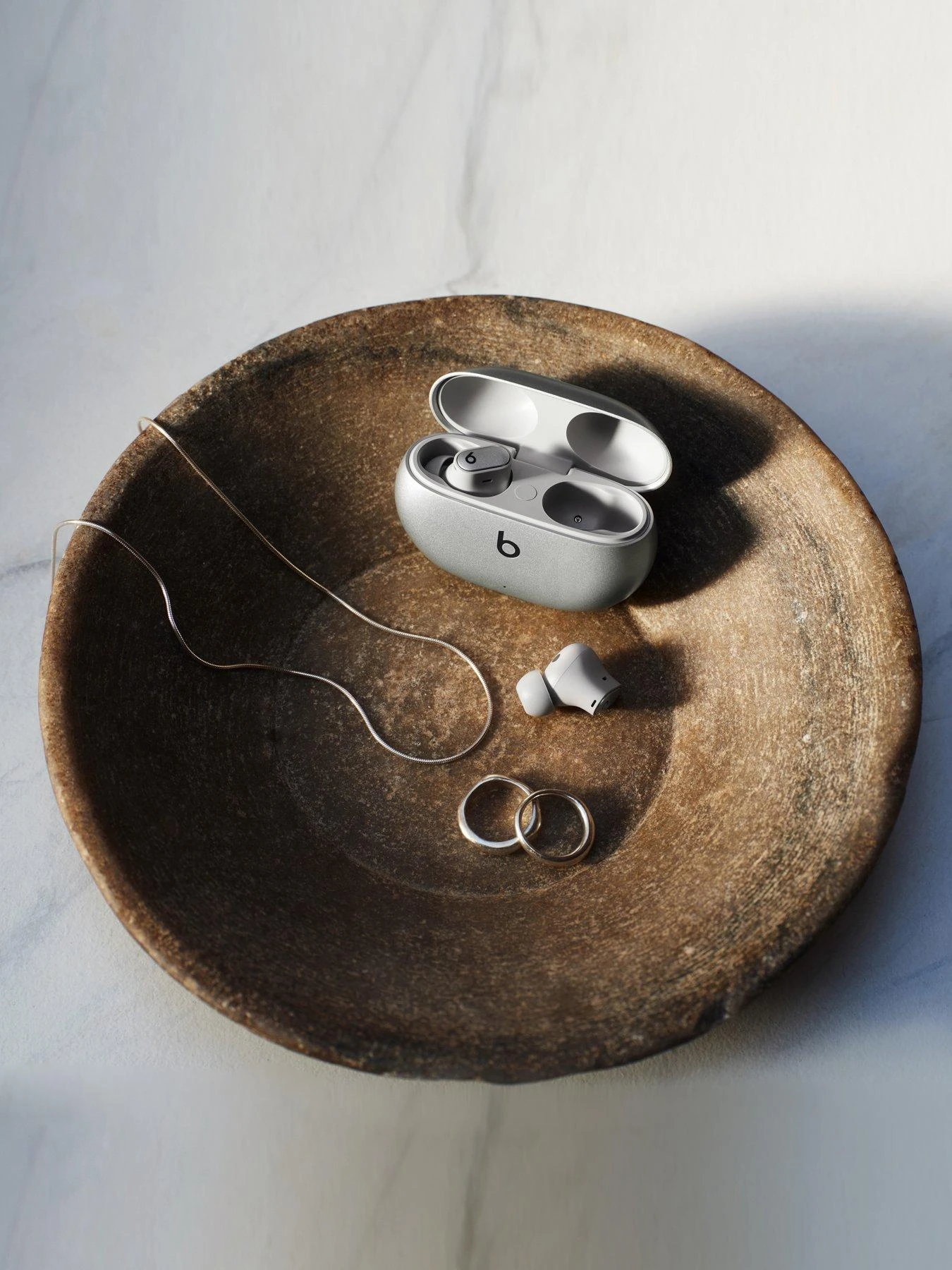 Beats Studio Buds + - True Wireless Noise Cancelling Earbuds - Cosmic Silver - Image 6