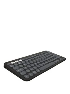Logitech Pebble Keys 2 K380s, Multi-Device Bluetooth Wireless Keyboard, Slim And Portable - Graphite