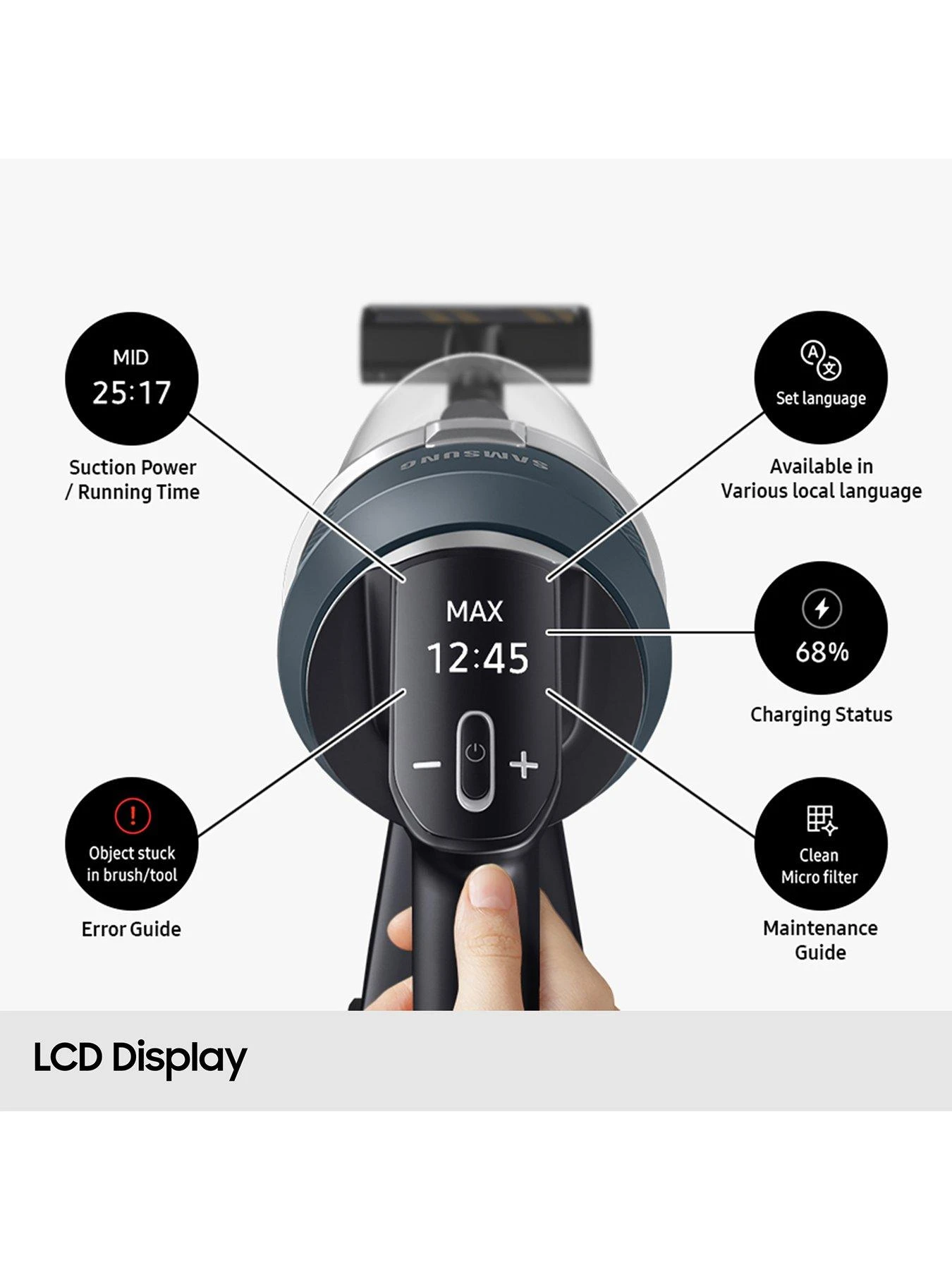 Samsung Jet 85 Pet Max 210W Cordless Vacuum Cleaner With Pet Tool+ - Woody Green - Image 7