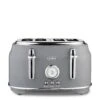 Tower T20065GRY Renaissance 4-Slice Toaster - Grey
