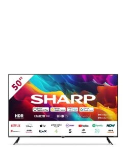 Sharp 50FJ2K, 50-inch, 4K Ultra HD, Roku Smart TV