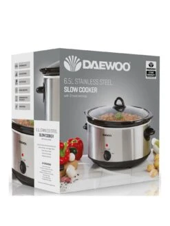 Daewoo 6.5L Slow Cooker Stainless Steel