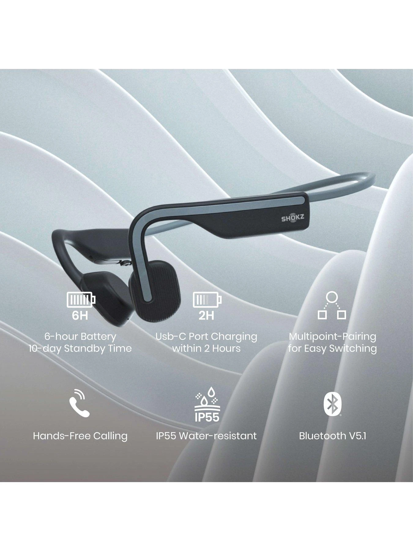 Shokz OpenMove Bone Conduction Headphones - Image 6