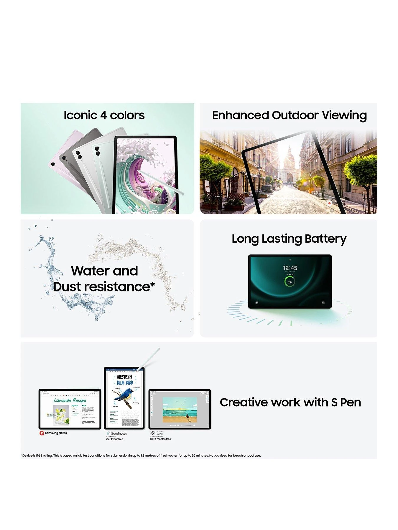 Samsung Galaxy Tab S9 FE 128GB Mint - Image 3