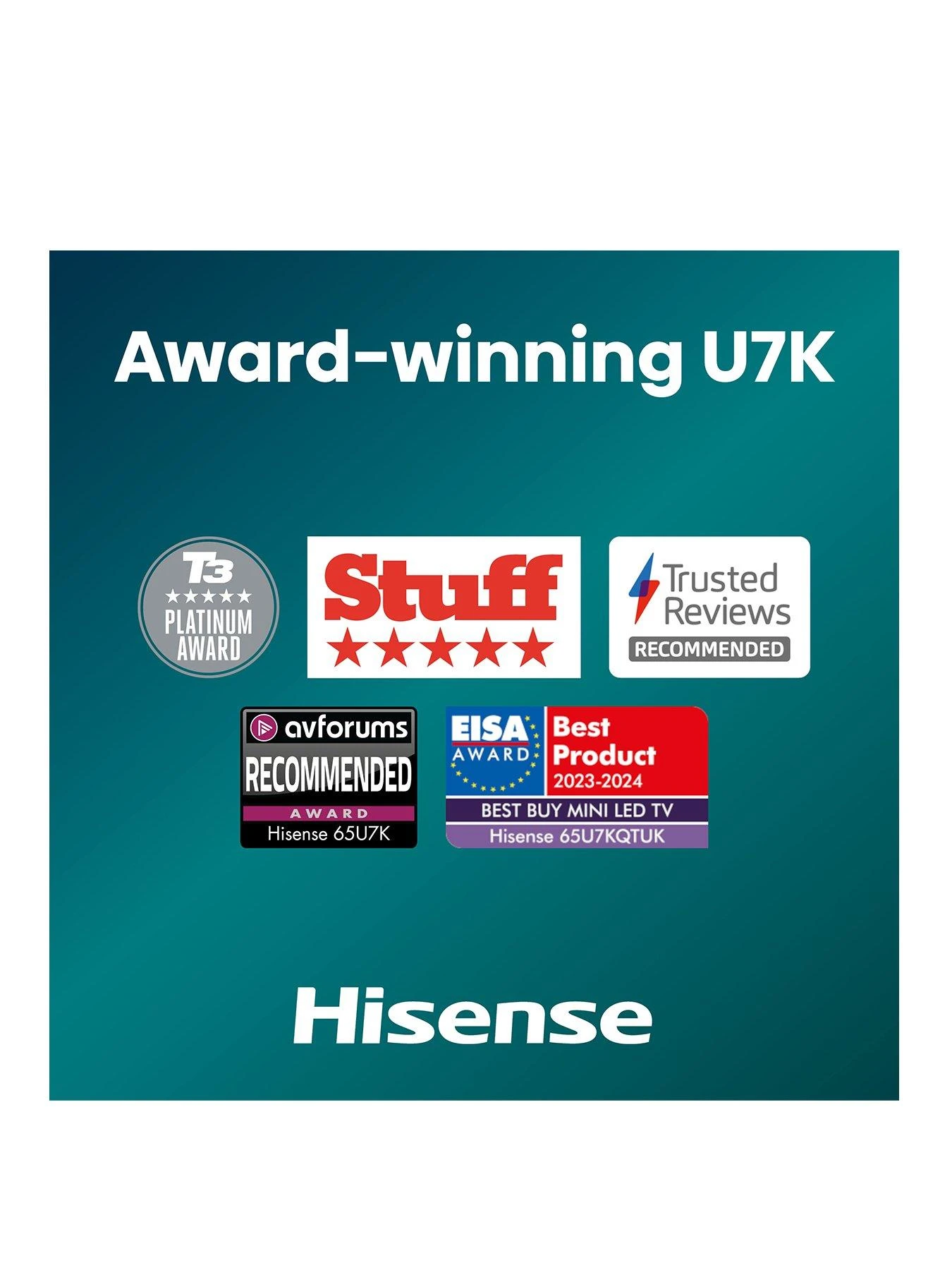 Hisense Hisense 100U7KQTUK U7K 100" Mini LED UHD Smart 4K TV - Image 2