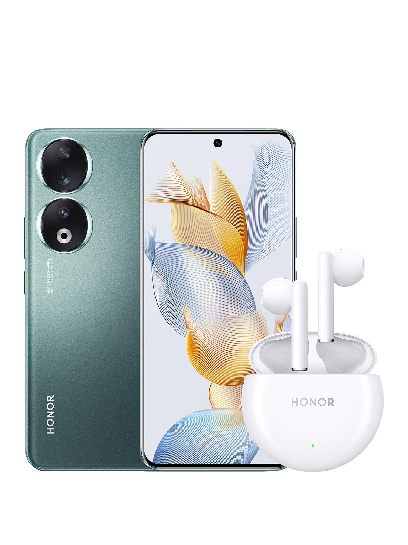 Honor Honor 90 (Emerald Green) With Honor Earbuds X5