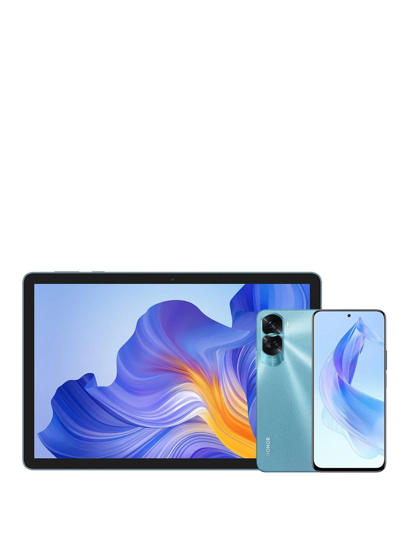 Honor Honor 90 Lite 5G (8GB RAM, 256GB Storage, Cyan Lake) With Honor Pad X8 10.1in Tablet (4GB RAM, 64GB Storage, Blue)